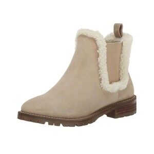 Steve Madden Womens 8.5 Tan Suede Lined Pull On Ankle Booties DISPLAY XT4